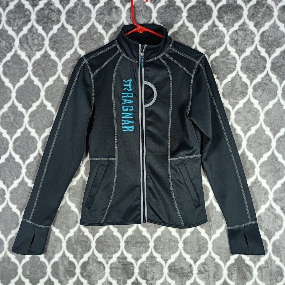 Ragnar Running Jacket Women Small Black Trail Marathon Performance Activewear